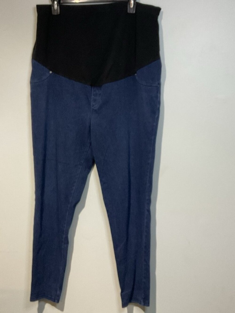 Time and Tru Maternity Jean Legging Size XL (16-18) Denim Jegging Dark Blue
